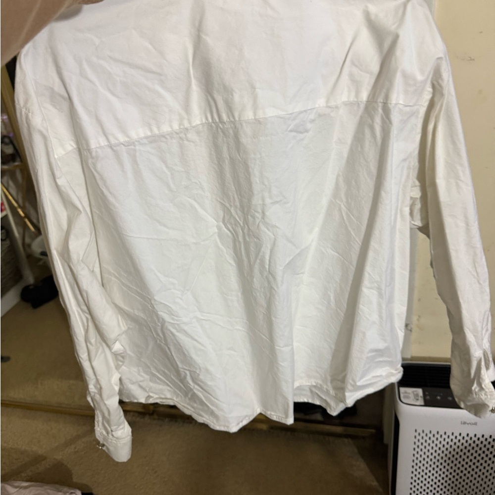 H&M White Ruffled Blouse - Picture 3 of 7